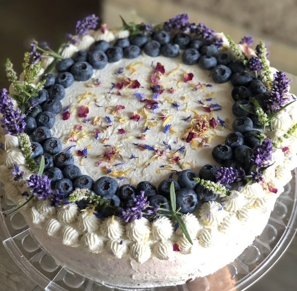 Heidelbeer-Lavendel-Torte