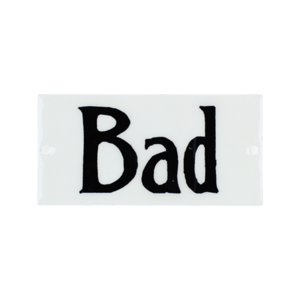 Schild "Bad" • Strömshaga